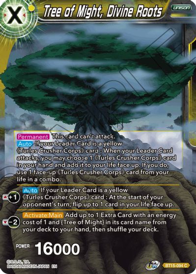 Tree of Might, Divine Roots (BT15-094) [Saiyan Showdown] | Odin's Place