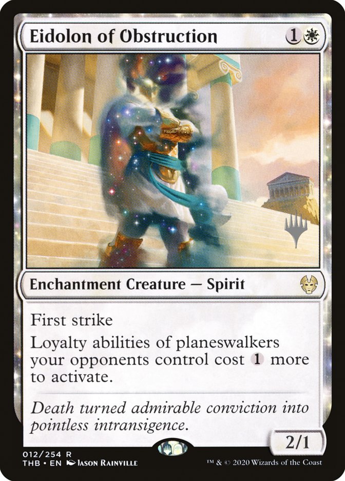 Eidolon of Obstruction (Promo Pack) [Theros Beyond Death Promos] | Odin's Place