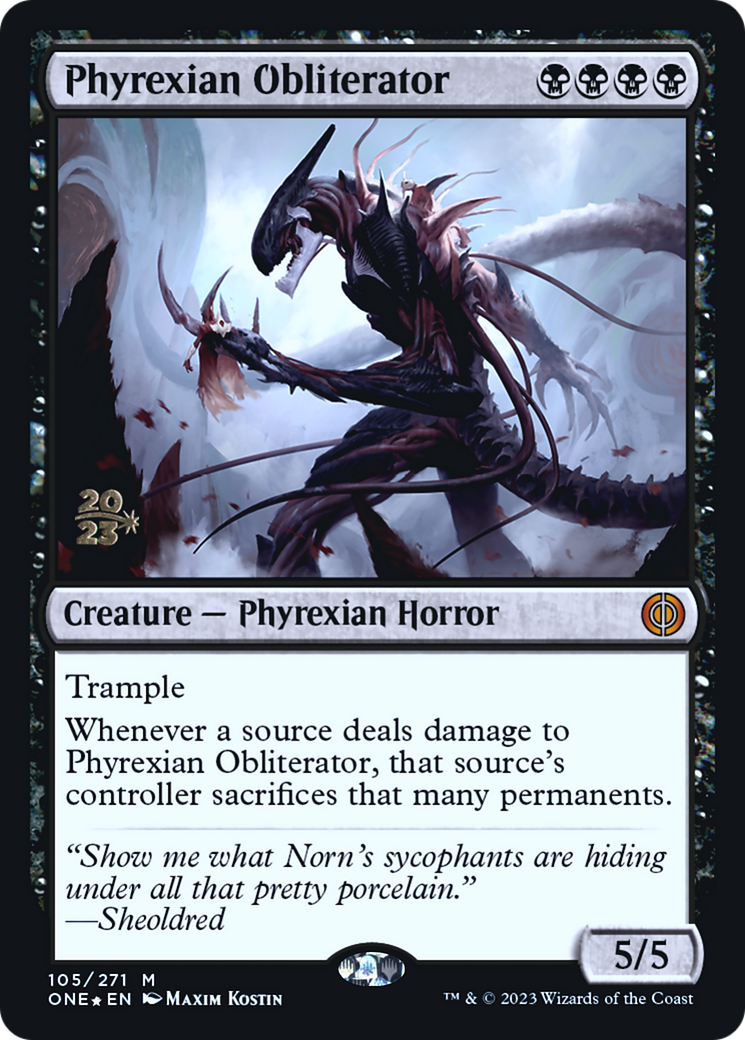 Phyrexian Obliterator [Phyrexia: All Will Be One Prerelease Promos] | Odin's Place