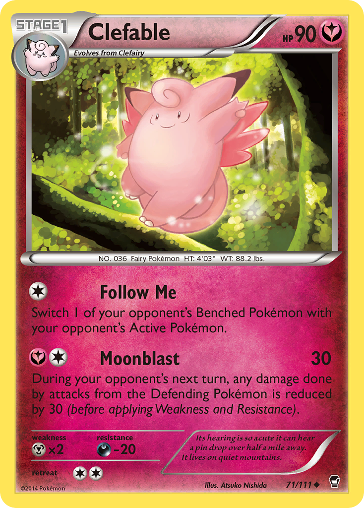 Clefable (71/111) [XY: Furious Fists] | Odin's Place