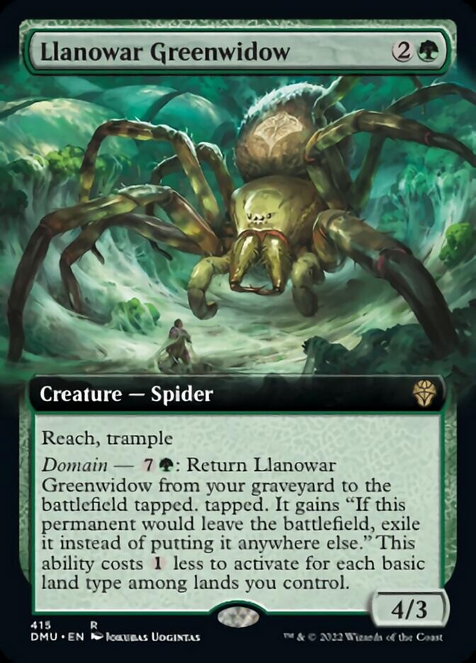 Llanowar Greenwidow (Extended Art) [Dominaria United] | Odin's Place