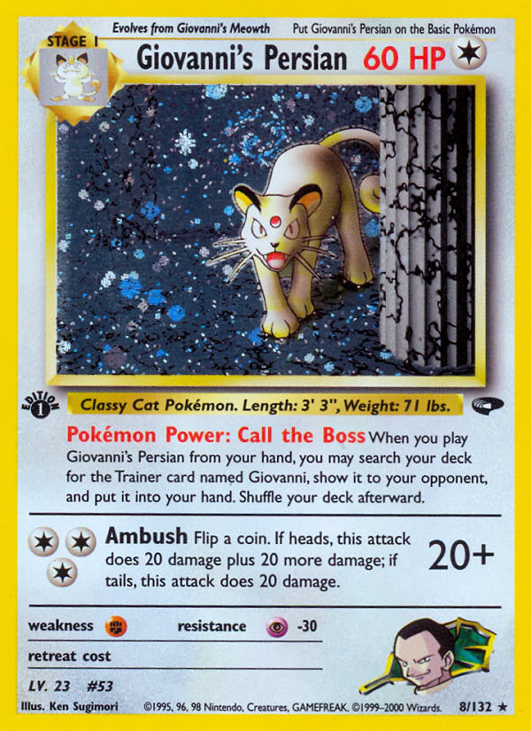Giovanni's Persian (8/132) [Gym Challenge 1st Edition] | Odin's Place