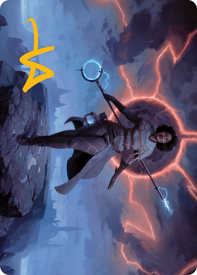 Rona, Herald of Invasion Art Card (Gold-Stamped Signature) [March of the Machine Art Series] | Odin's Place