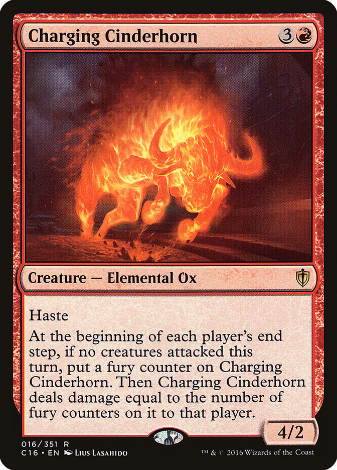 Charging Cinderhorn (16) [Commander 2016] | Odin's Place