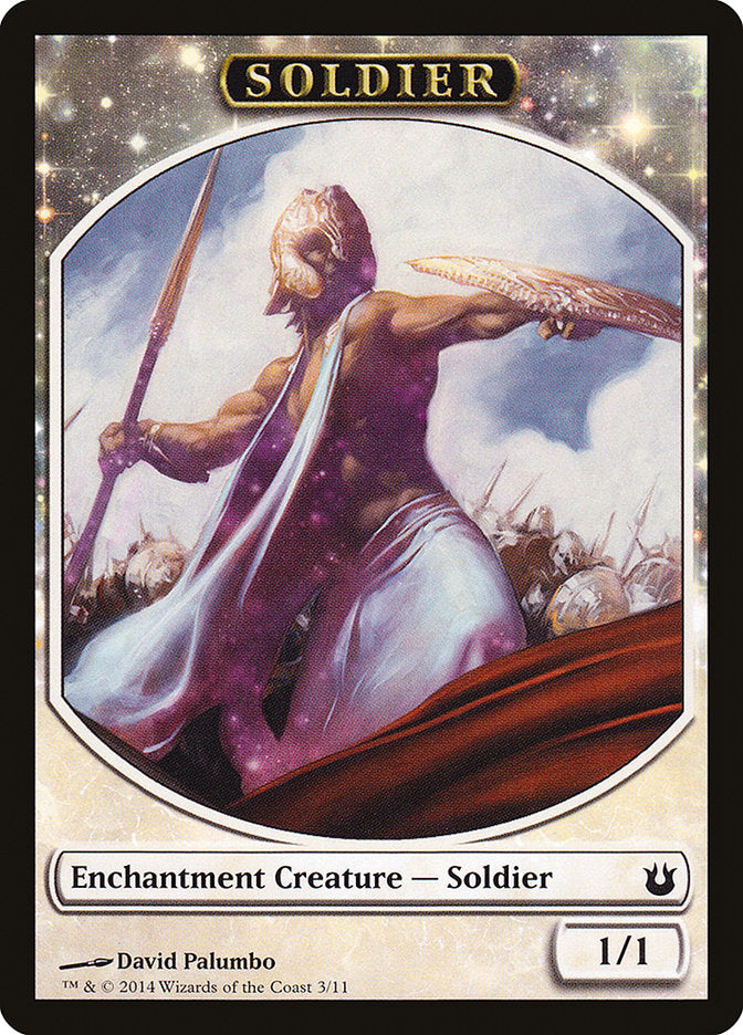 Soldier Token (3) [Born of the Gods Tokens] | Odin's Place