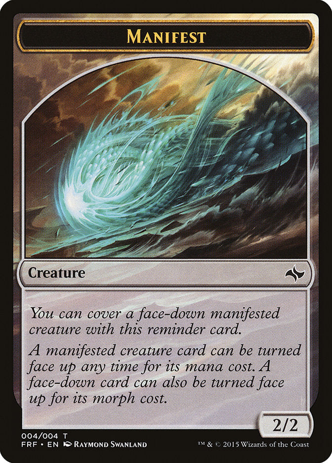 Manifest (4) [Fate Reforged Tokens] | Odin's Place