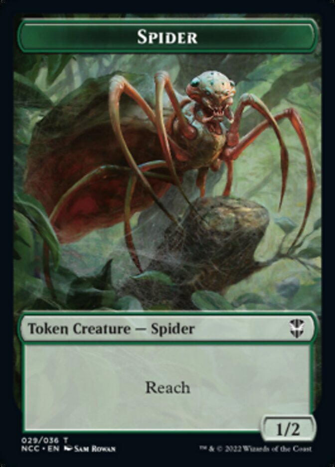 Treefolk // Spider Double-Sided Token [Streets of New Capenna Commander Tokens] | Odin's Place