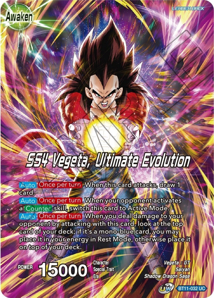 Vegeta // SS4 Vegeta, Ultimate Evolution (BT11-032) [Theme Selection: History of Vegeta] | Odin's Place