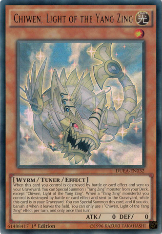 Chiwen, Light of the Yang Zing [DUEA-EN032] Ultra Rare | Odin's Place