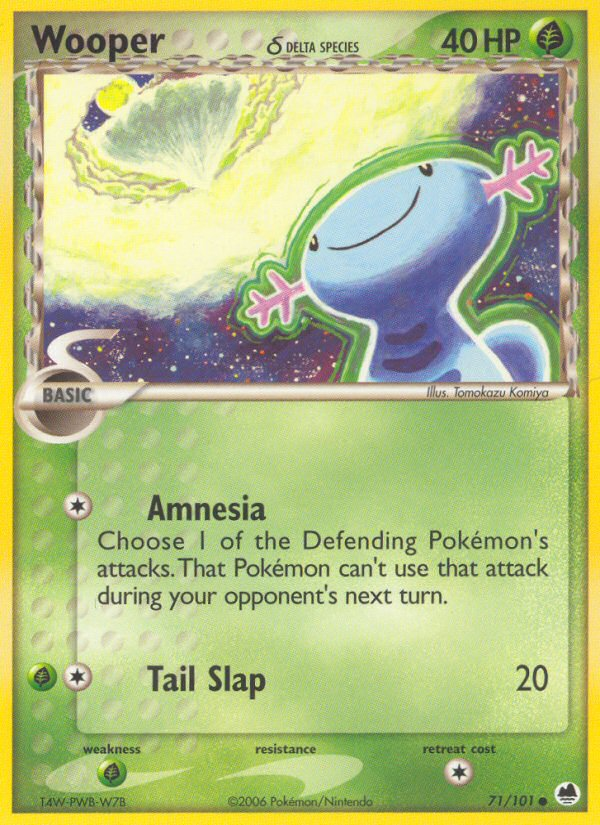 Wooper (71/101) (Delta Species) [EX: Dragon Frontiers] | Odin's Place