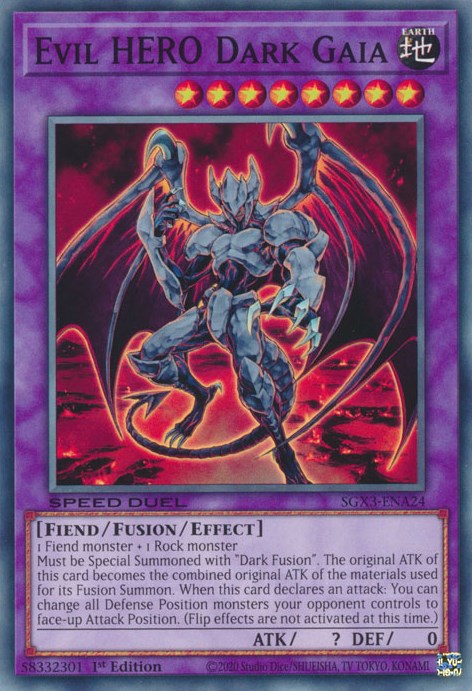 Evil HERO Dark Gaia [SGX3-ENA24] Common | Odin's Place