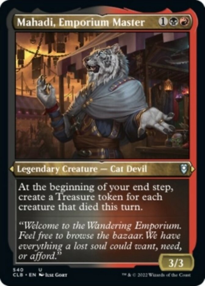Mahadi, Emporium Master (Foil Etched) [Commander Legends: Battle for Baldur's Gate] | Odin's Place