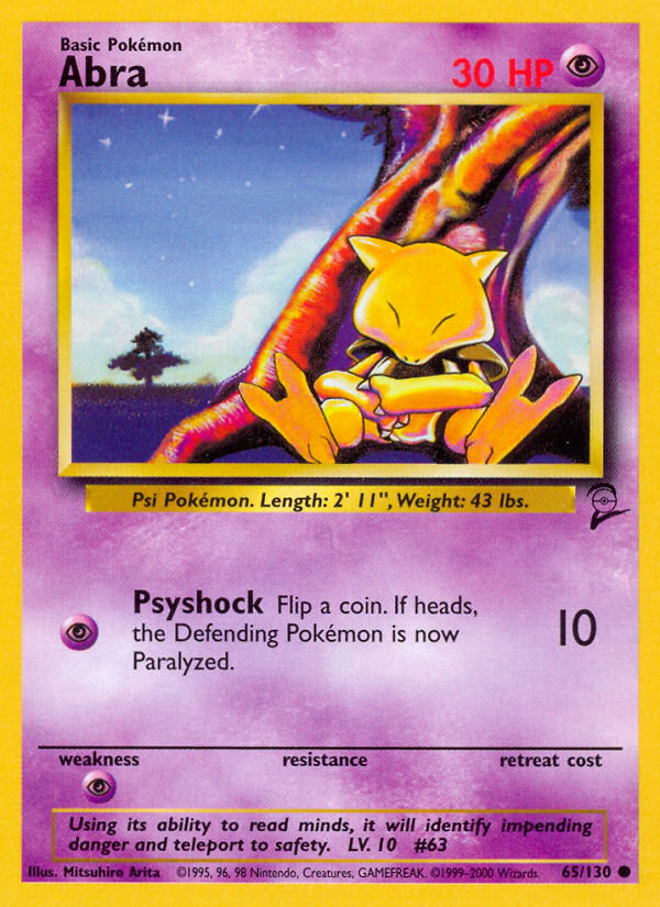 Abra (65/130) [Base Set 2] | Odin's Place