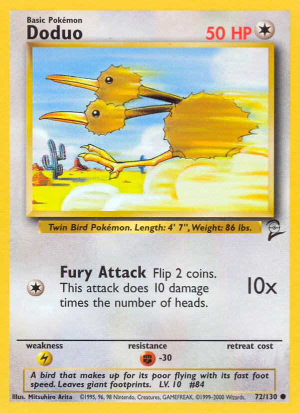 Doduo (72/130) [Base Set 2] | Odin's Place