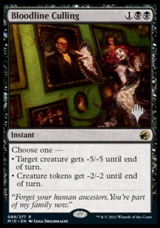 Bloodline Culling (Promo Pack) [Innistrad: Midnight Hunt Promos] | Odin's Place
