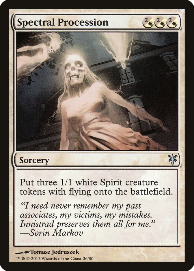 Spectral Procession (26) [Duel Decks: Sorin vs. Tibalt] | Odin's Place