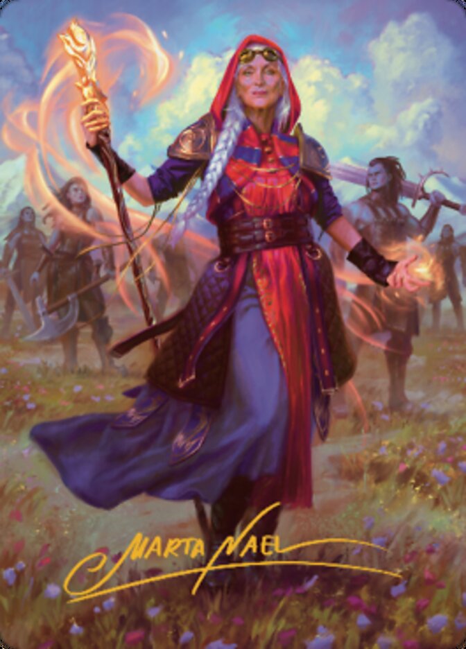 Jaya, Fiery Negotiator Art Card 1 (Gold-Stamped Signature) [Dominaria United Art Series] | Odin's Place