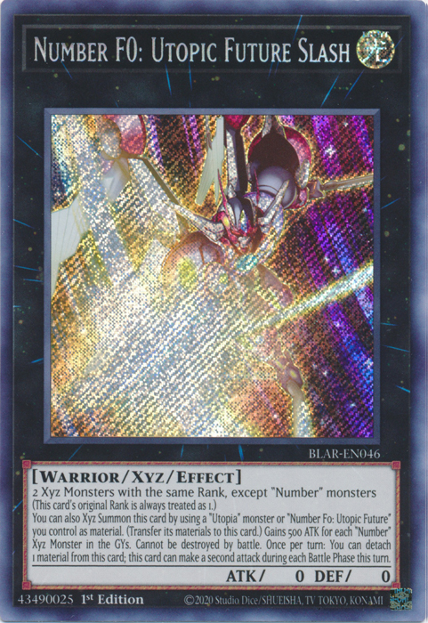 Number F0: Utopic Future Slash [BLAR-EN046] Secret Rare | Odin's Place