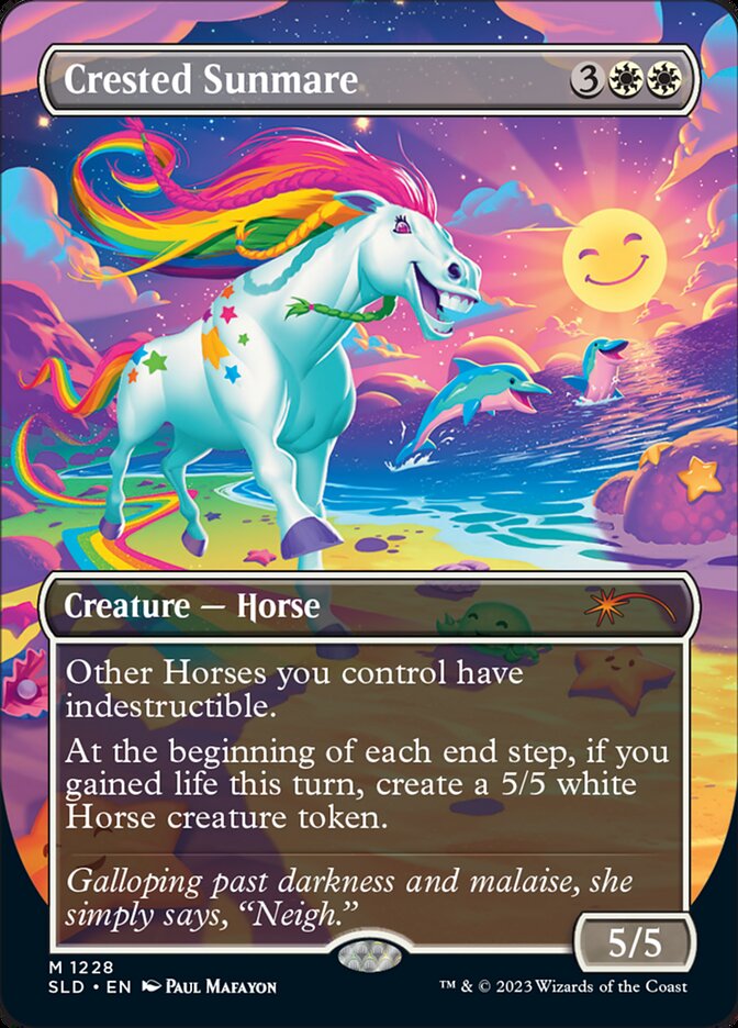 Crested Sunmare (Borderless) [Secret Lair Drop Series] | Odin's Place