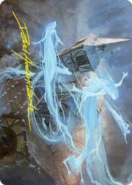 Hallowed Haunting Art Card (Gold-Stamped Signature) [Innistrad: Crimson Vow Art Series] | Odin's Place