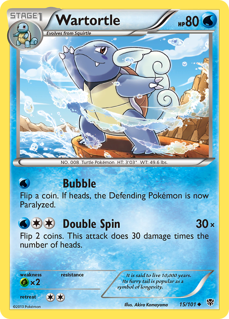 Wartortle (15/101) [Black & White: Plasma Blast] | Odin's Place