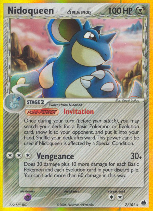 Nidoqueen (7/101) (Delta Species) [EX: Dragon Frontiers] | Odin's Place