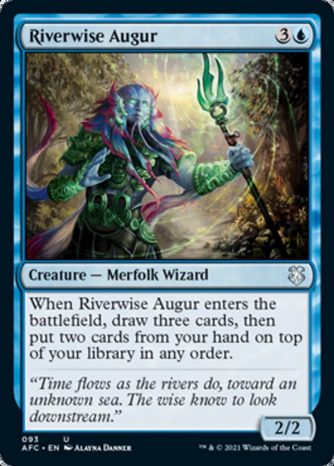 Riverwise Augur [Dungeons & Dragons: Adventures in the Forgotten Realms Commander] | Odin's Place