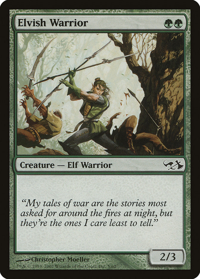 Elvish Warrior (5) [Duel Decks: Elves vs. Goblins] | Odin's Place