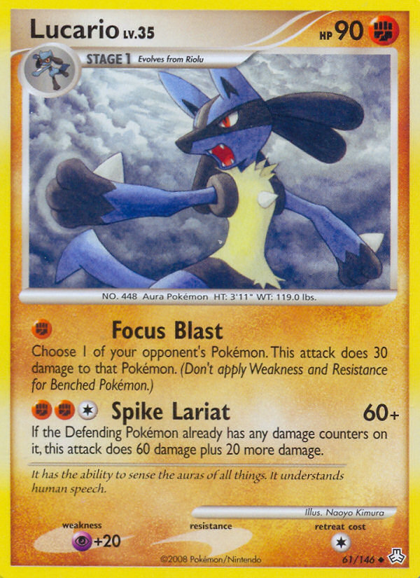 Lucario (61/146) [Diamond & Pearl: Legends Awakened] | Odin's Place