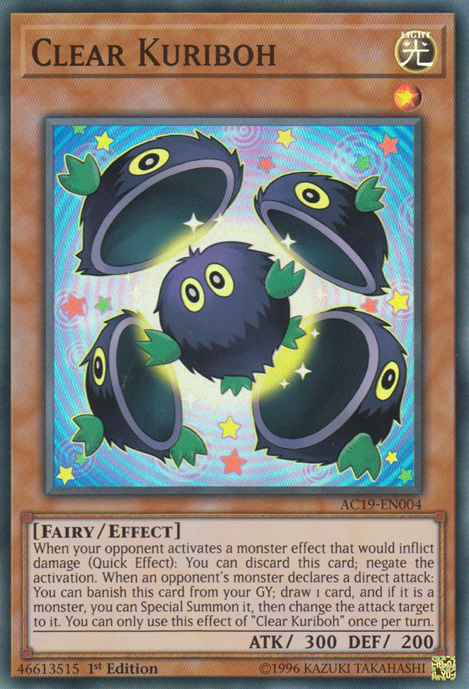Clear Kuriboh [AC19-EN004] Super Rare | Odin's Place