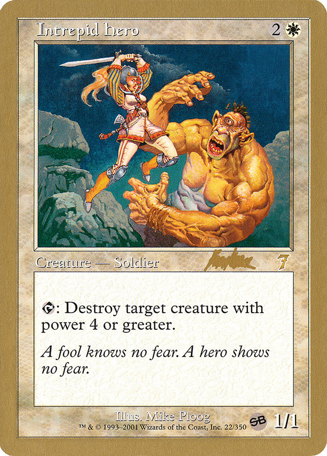 Intrepid Hero (Brian Kibler) (SB) [World Championship Decks 2002] | Odin's Place