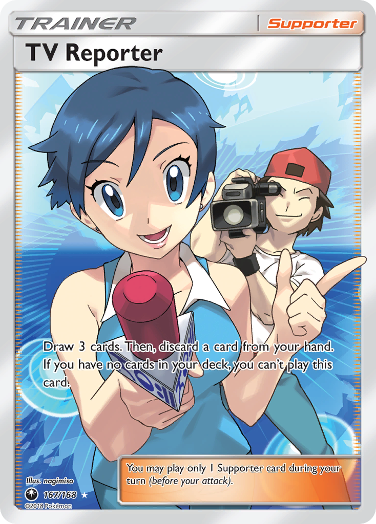 TV Reporter (167/168) [Sun & Moon: Celestial Storm] | Odin's Place