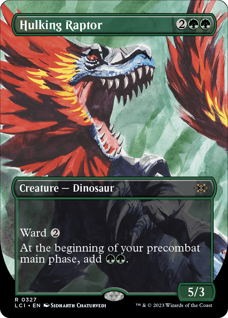 Hulking Raptor (Borderless) [The Lost Caverns of Ixalan] | Odin's Place