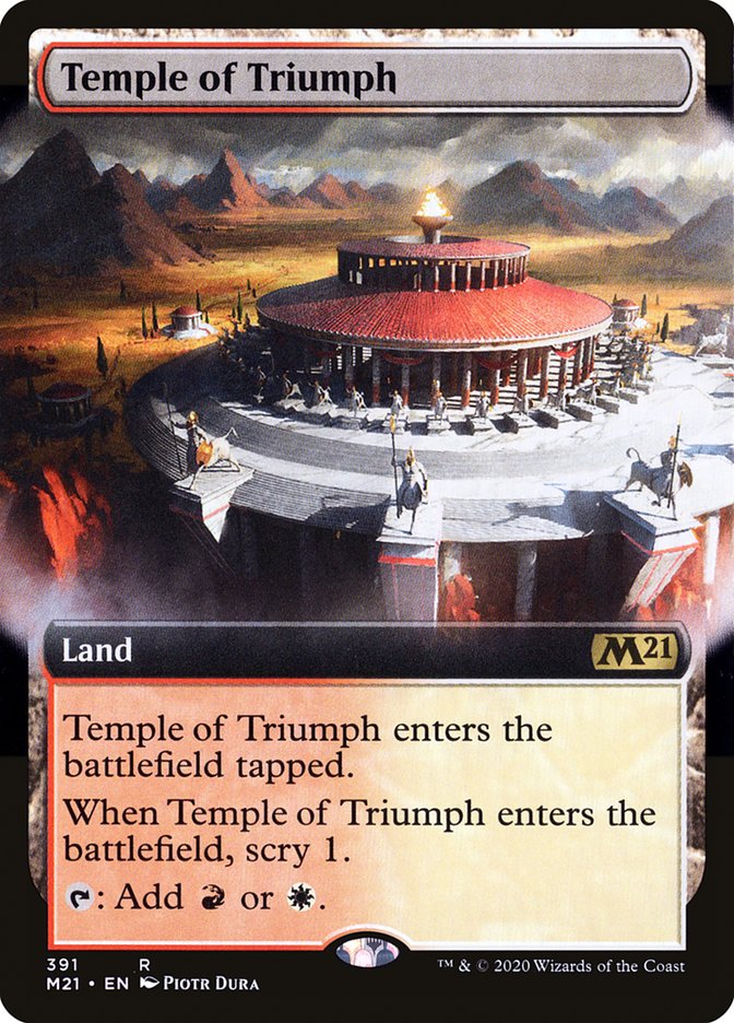 Temple of Triumph (Extended Art) [Core Set 2021] | Odin's Place
