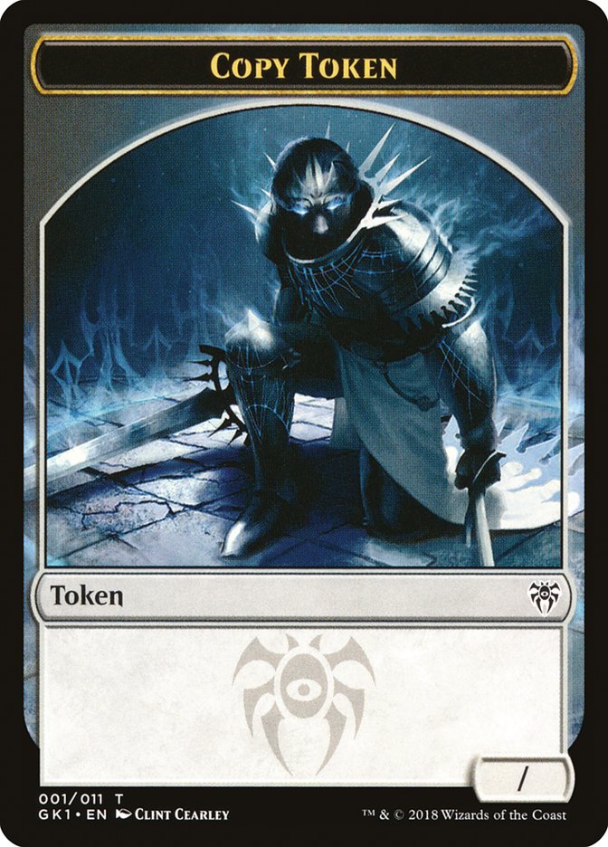 Copy // Horror Double-Sided Token [Guilds of Ravnica Guild Kit Tokens] | Odin's Place