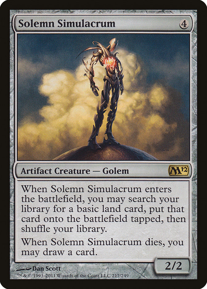 Solemn Simulacrum (217) [Magic 2012] | Odin's Place