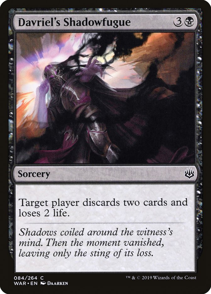 Davriel's Shadowfugue (84) [War of the Spark] | Odin's Place