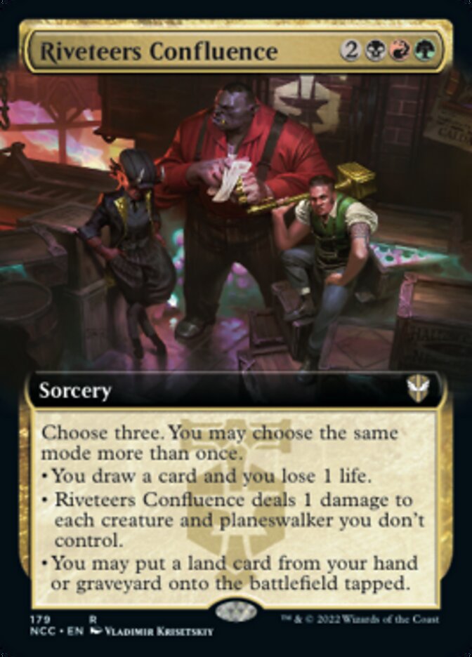 Riveteers Confluence (Extended Art) [Streets of New Capenna Commander] | Odin's Place
