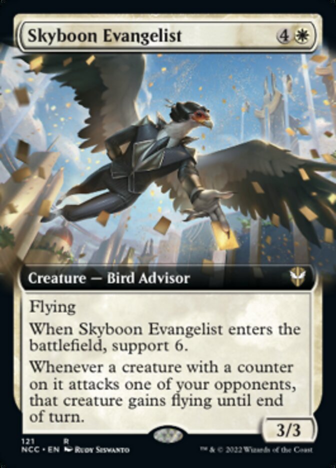 Skyboon Evangelist (Extended Art) [Streets of New Capenna Commander] | Odin's Place