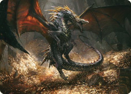 Cavern-Hoard Dragon Art Card [The Lord of the Rings: Tales of Middle-earth Art Series] | Odin's Place