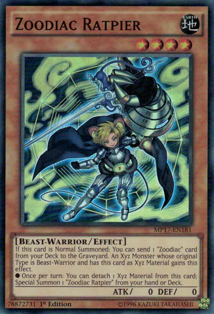Zoodiac Ratpier [MP17-EN181] Super Rare | Odin's Place