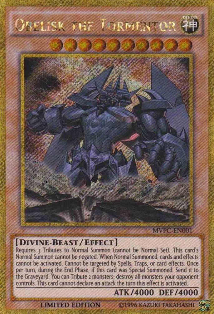 Obelisk the Tormentor [MVPC-EN001] Gold Secret Rare | Odin's Place