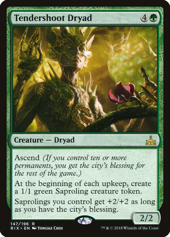 Tendershoot Dryad (147) [Rivals of Ixalan] | Odin's Place