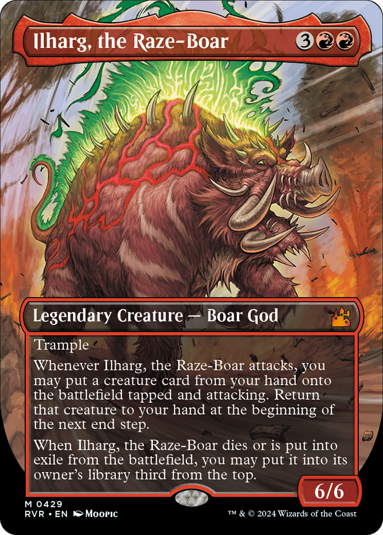 Ilharg, the Raze-Boar (Anime Borderless) [Ravnica Remastered] | Odin's Place