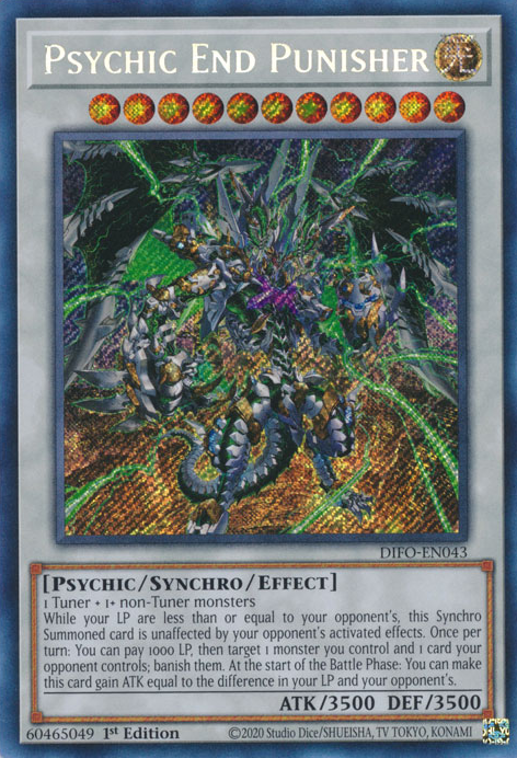 Psychic End Punisher [DIFO-EN043] Secret Rare | Odin's Place
