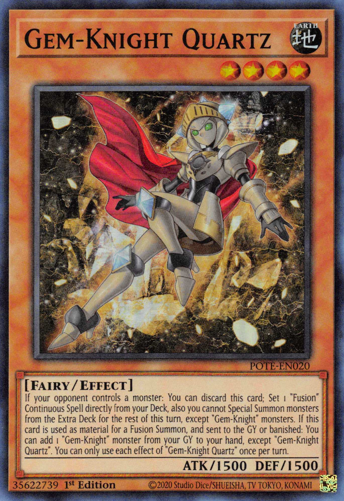 Gem-Knight Quartz [POTE-EN020] Super Rare | Odin's Place