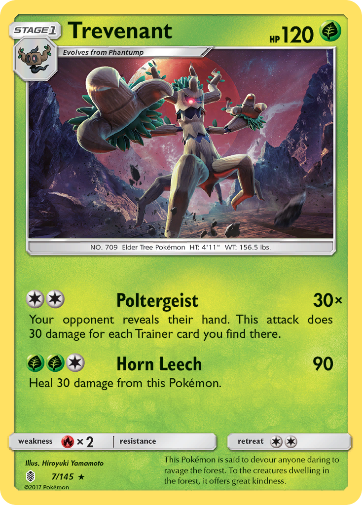 Trevenant (7/145) [Sun & Moon: Guardians Rising] | Odin's Place