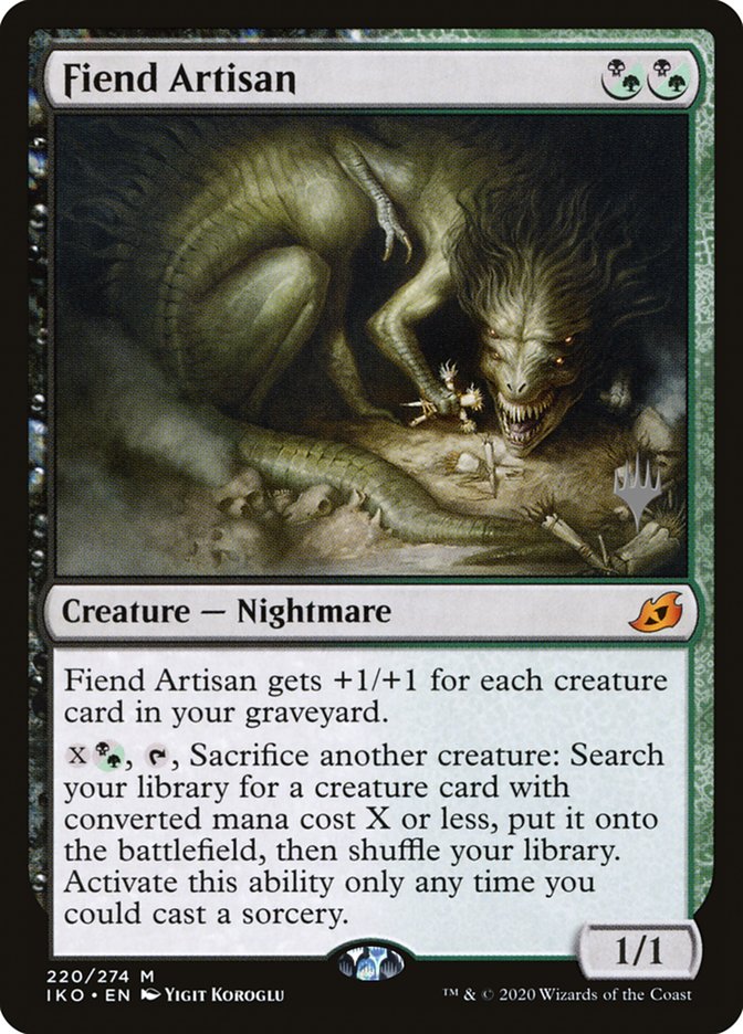 Fiend Artisan (Promo Pack) [Ikoria: Lair of Behemoths Promos] | Odin's Place
