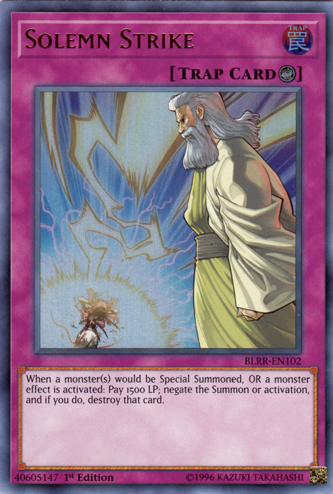 Solemn Strike [BLRR-EN102] Ultra Rare | Odin's Place