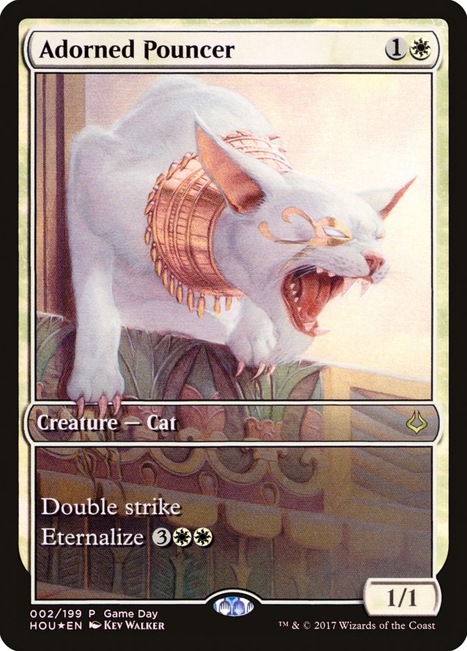 Adorned Pouncer (2) (Game Day) (Full Art) [Hour of Devastation Promos] | Odin's Place